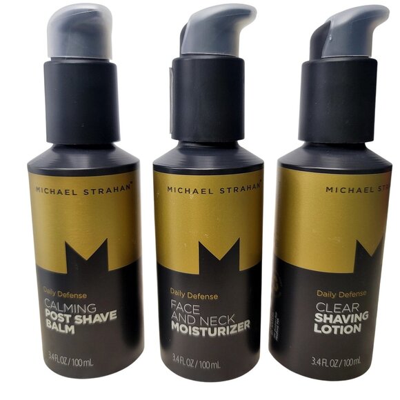 Michael Strahan Daily Defense Mens Skincare Multi Set Balm Cream Moisture NEW - Picture 1 of 3